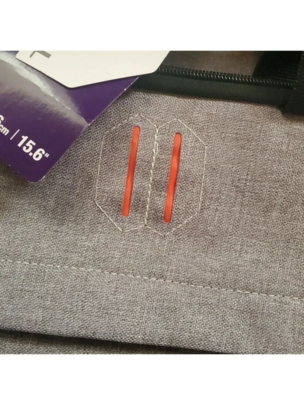 Targus Gray and Black Laptop Bag with Orange Accents‎ Case